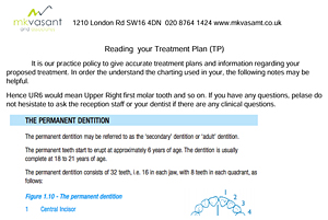 General Reading your Treatment Plan