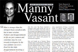 Aneveningwith Manny Vasant